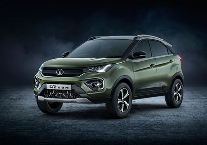 TATA Nexon Armour Green Colour Variant