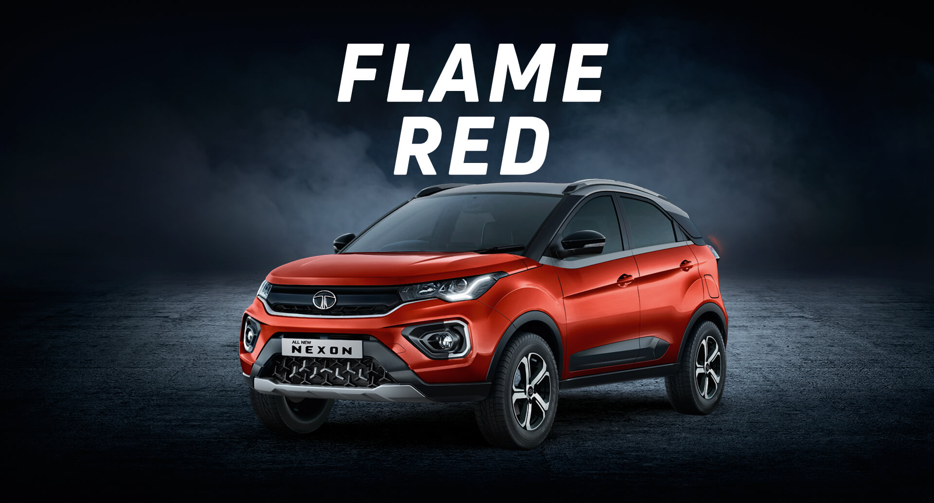 Tata Nexon Flame Red Color Variant
