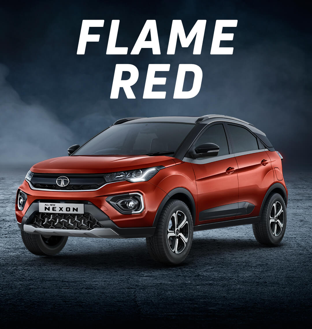 TATA Nexon Flame Red Color Variant