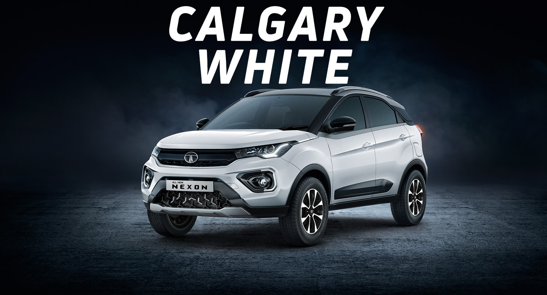 Tata Nexon Calgary White Color