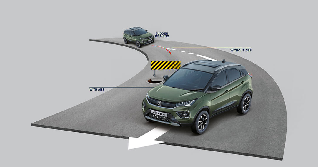 Tata Nexon ABS with EBD Tata Nexon ABS with EBD as Standard